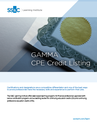 GAMMA CPE Credit Listing